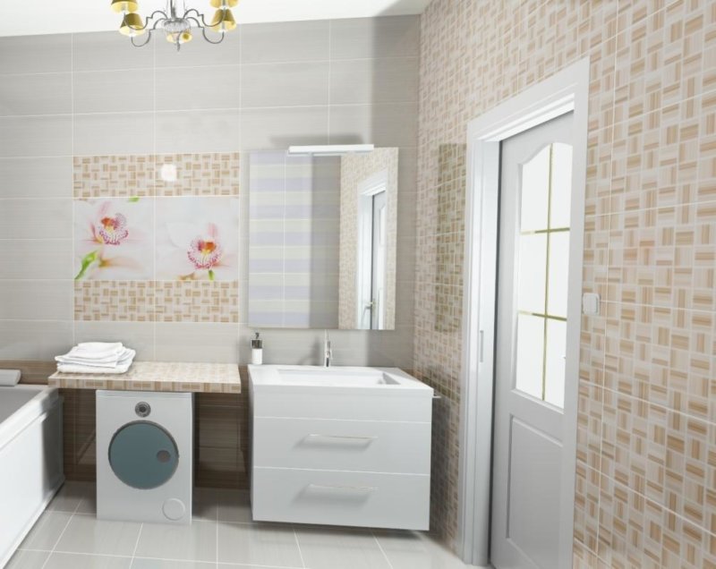 Раскладка плитки в ванной: фото обзор вариантов, секретов и схем дизайна