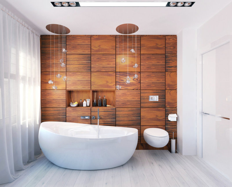 Подраздел 1: Ванная комната в квартире с панорамными окнами