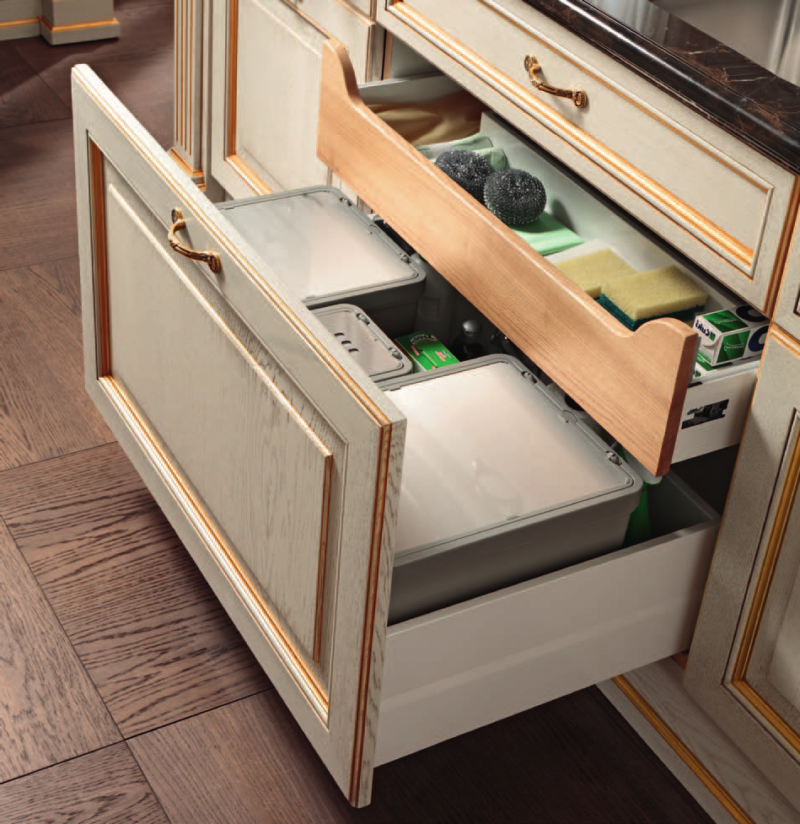 Ящики для кухни — фото необычный идей систем хранения в кухне