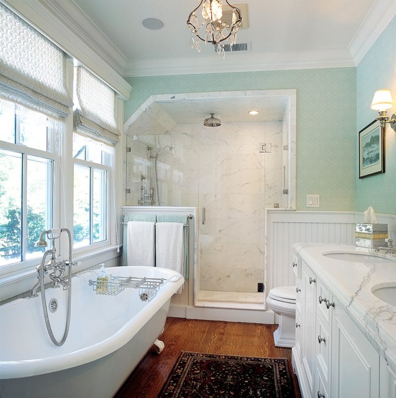 Ванная комната в стиле прованс. ✅ Фото, особенности дизайна и отделки.